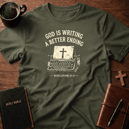 Writing End T Shirt Gift For Christian