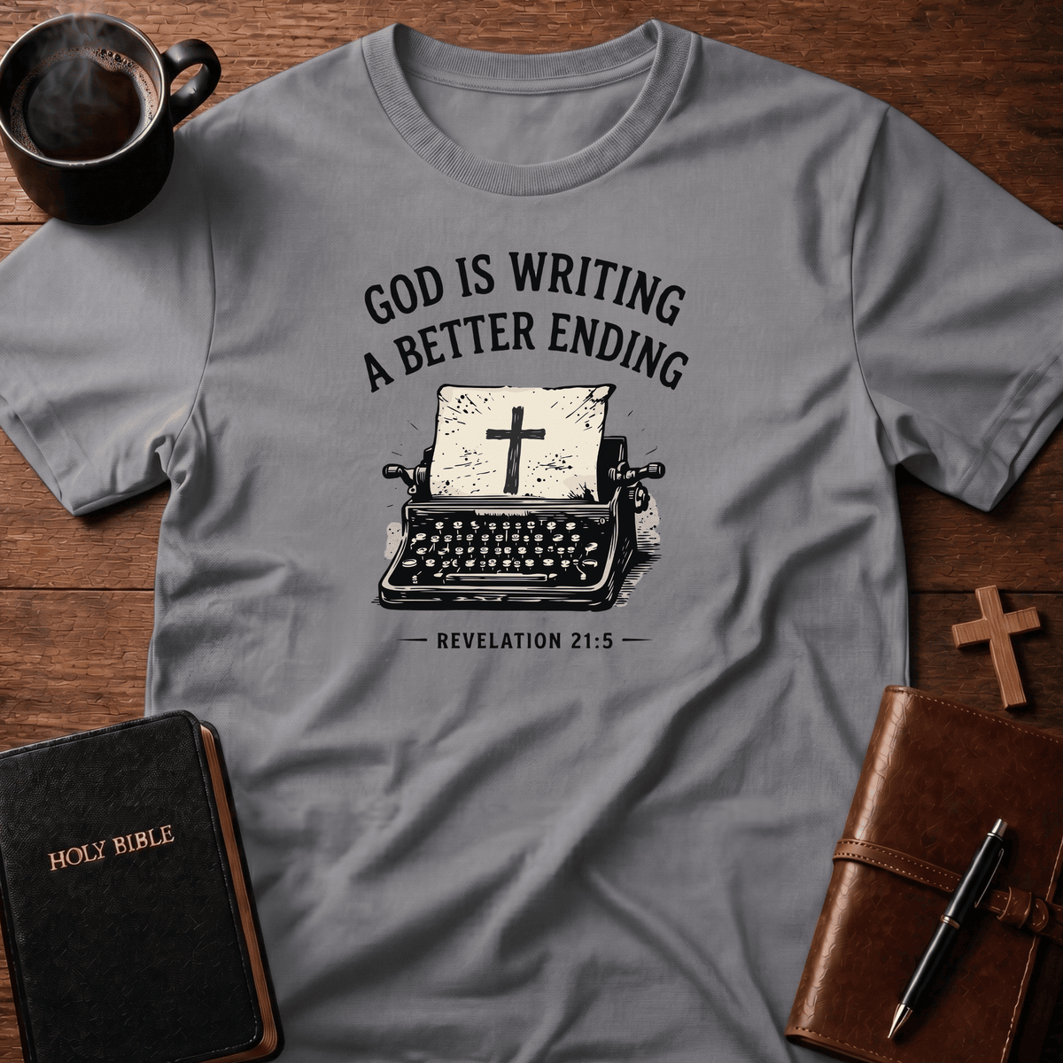 Writing End T Shirt Gift For Christian