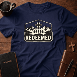 Redeemed Men T Shirt Gift For Christian
