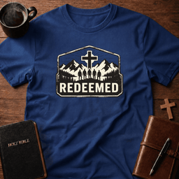 Redeemed Men T Shirt Gift For Christian