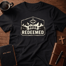 Redeemed Men T Shirt Gift For Christian