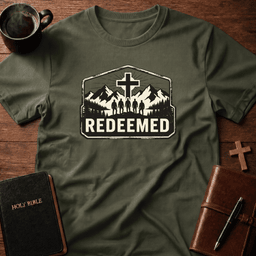 Redeemed Men T Shirt Gift For Christian