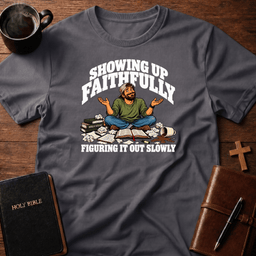 Showing Up T Shirt Gift For Christian