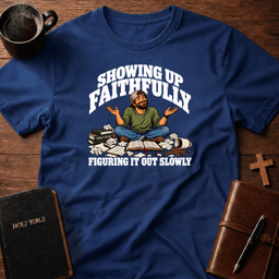 Showing Up T Shirt Gift For Christian