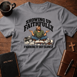 Showing Up T Shirt Gift For Christian