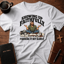Showing Up T Shirt Gift For Christian