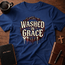 Washed In T Shirt Gift For Christian