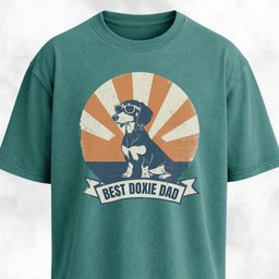 Best Doxie Dad T Shirt Gift For Dad