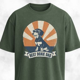 Best Doxie Dad T Shirt Gift For Dad