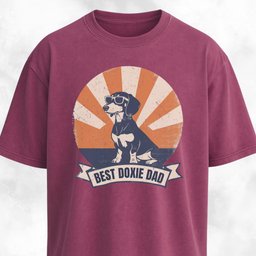Best Doxie Dad T Shirt Gift For Dad
