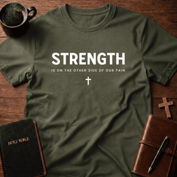 Strength Pain T Shirt Gift For Christian