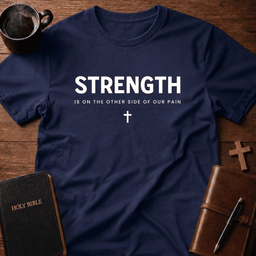 Strength Pain T Shirt Gift For Christian