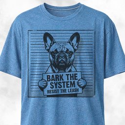 Bark The System French Bulldog T Shirt Gift For Dog Lover