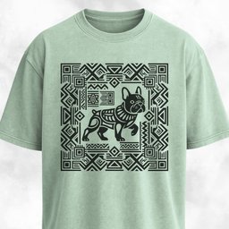 Aztec Art French Bulldog T Shirt Gift For Dog Lover