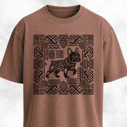 Aztec Art French Bulldog T Shirt Gift For Dog Lover