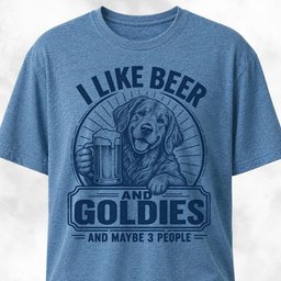Beer And Goldies T Shirt Gift For Dog Lover