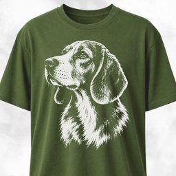Beagle Portrait T Shirt Gift For Dog Lover