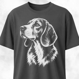 Beagle Portrait T Shirt Gift For Dog Lover