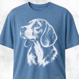Beagle Portrait T Shirt Gift For Dog Lover