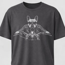 Biker Frenchie T Shirt Gift For Dog Lover
