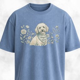 Adopted And Adored Poodle T Shirt Gift For Dog Lover