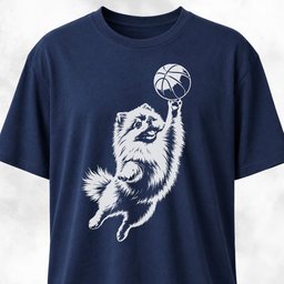 Basketball Pomeranian T Shirt Gift For Dog Lover