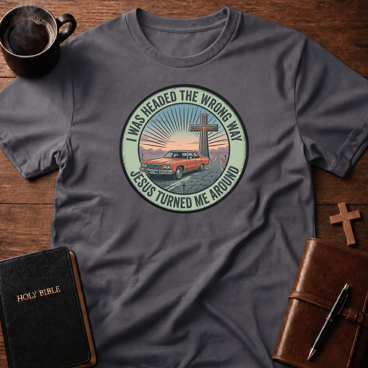 Wrong Way T Shirt Gift For Christian