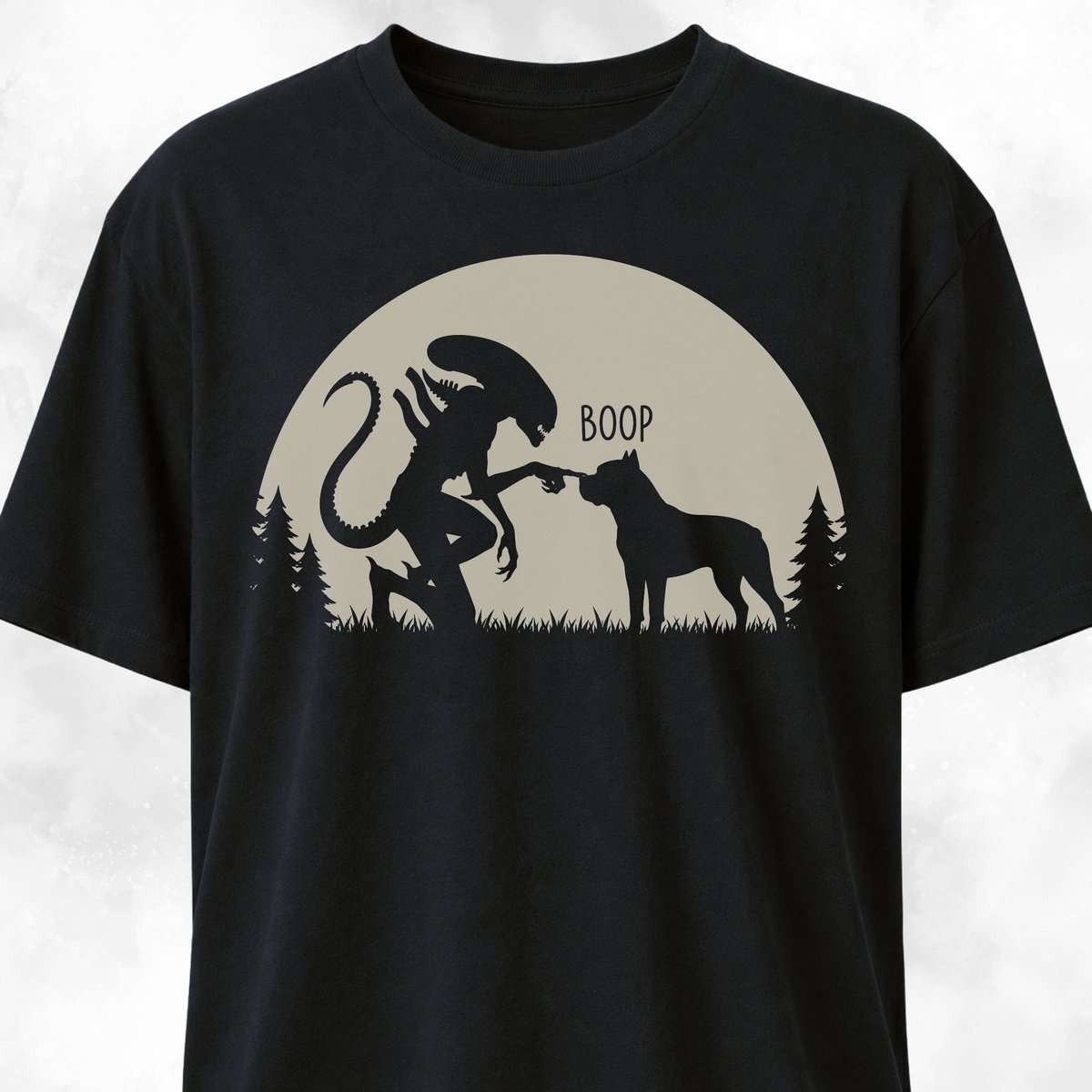 Alien Xenomorph Booping Cane Corso T Shirt Gift For Dog Lover