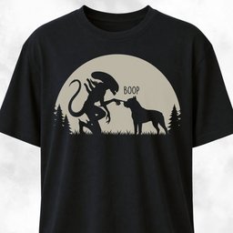 Alien Xenomorph Booping Cane Corso T Shirt Gift For Dog Lover