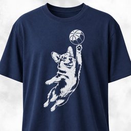 Basketball Corgi T Shirt Gift For Dog Lover