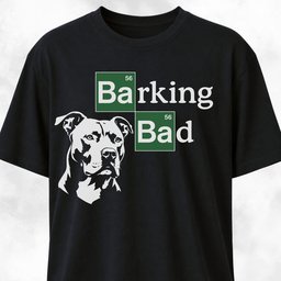 Barking Bad Pitbull Logo Parody T Shirt Gift For Dog Lover