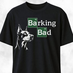Barking Bad Doberman Logo Parody T Shirt Gift For Dog Lover