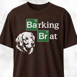 Barking Brat Goldie Logo Parody T Shirt Gift For Dog Lover