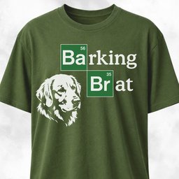 Barking Brat Goldie Logo Parody T Shirt Gift For Dog Lover