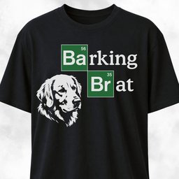 Barking Brat Goldie Logo Parody T Shirt Gift For Dog Lover