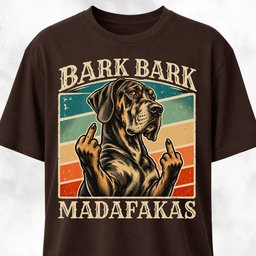 Bark Bark Madafakas Great Dane T Shirt Gift For Dog Lover