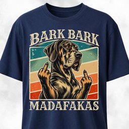 Bark Bark Madafakas Great Dane T Shirt Gift For Dog Lover