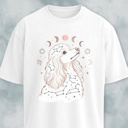 Astrology Poodle Graphic T Shirt Gift For Dog Lover