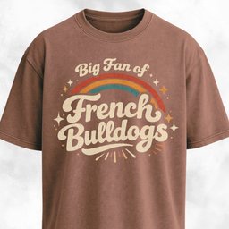 Big Fan Of French Bulldogs T Shirt Gift For Dog Lover