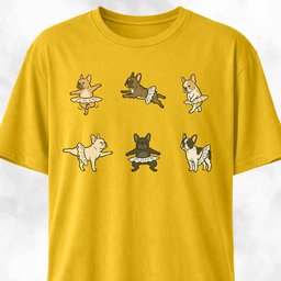 Ballet Frenchies T Shirt Gift For Dog Lover