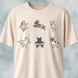 Ballet Frenchies T Shirt Gift For Dog Lover
