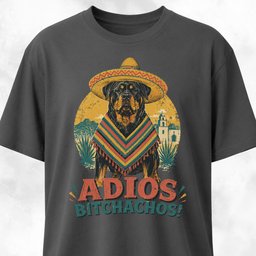 Adios Bitchachos Rottweiler T Shirt Gift For Dog Lover