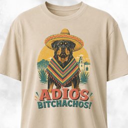 Adios Bitchachos Rottweiler T Shirt Gift For Dog Lover