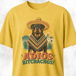 Adios Bitchachos Rottweiler T Shirt Gift For Dog Lover