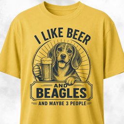 Beers And Beagles T Shirt Gift For Dog Lover