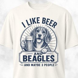 Beers And Beagles T Shirt Gift For Dog Lover
