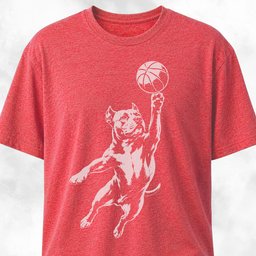 Basketball Pitbull T Shirt Gift For Dog Lover