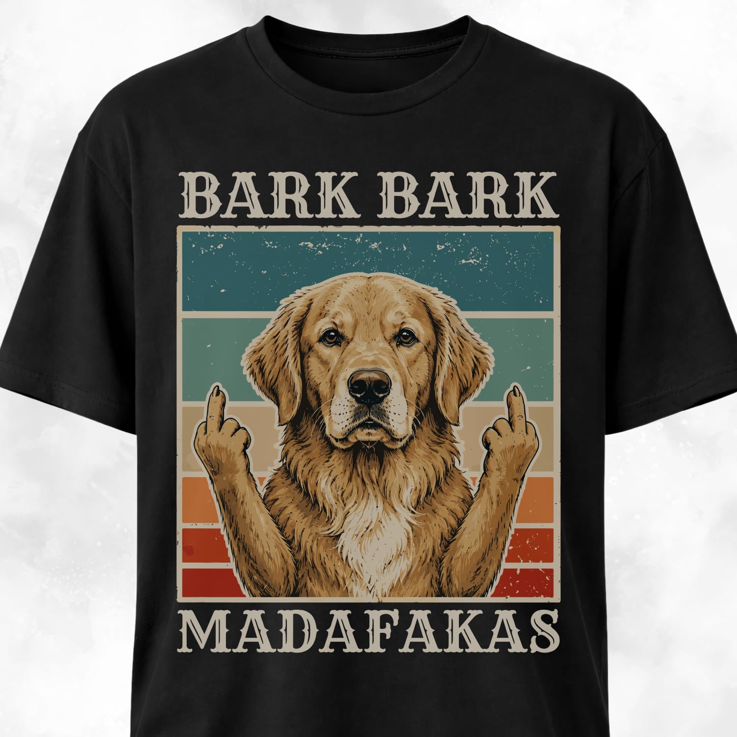 Bark Bark Madafakas Golden Retriever T Shirt Gift For Dog Lover