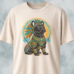 Aztec French Bulldog T Shirt Gift For Dog Lover