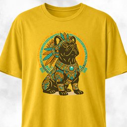 Aztec French Bulldog T Shirt Gift For Dog Lover